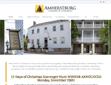 Tablet Screenshot of amherstburgchamber.com